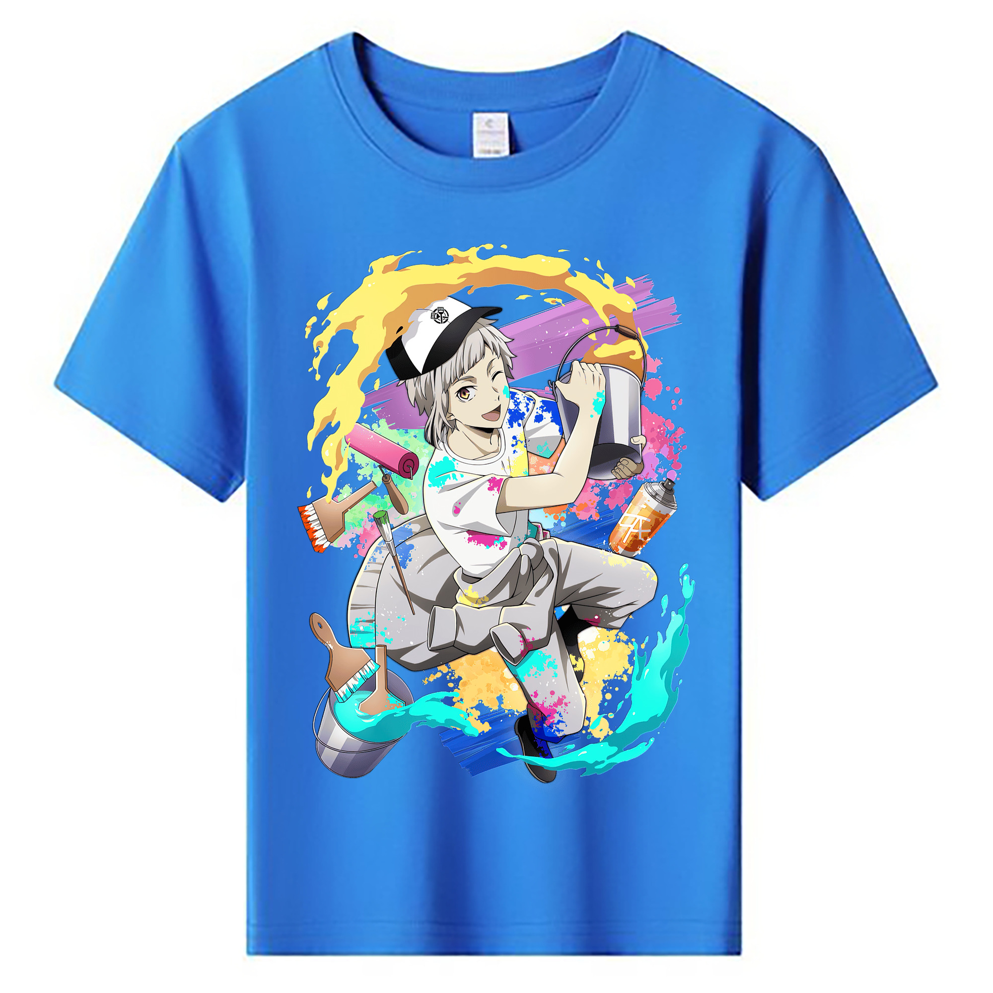 （画像用） 文豪ストレイドッグス Bungo Stray Dogs 綿100％キッズTシャツ（フロントプリント）